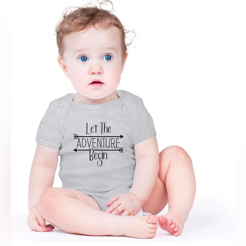 Let The Adventure Begin - Cute One-Piece Infant Baby Bodysuit